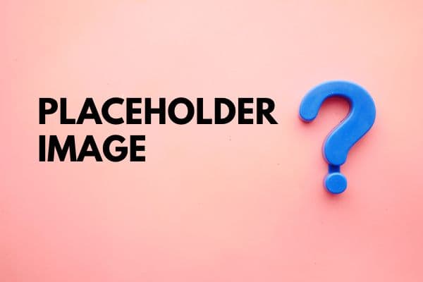 A picture of a question mark and the words placeholder image